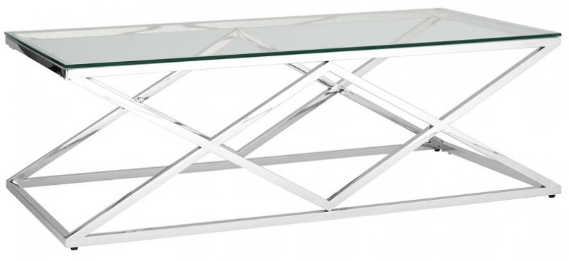 Журнальный стол 120*60 ИНСИГНИЯ серебро фото 2
