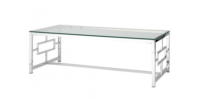 Журнальный стол 120*60 БРУКЛИН серебро фото 2