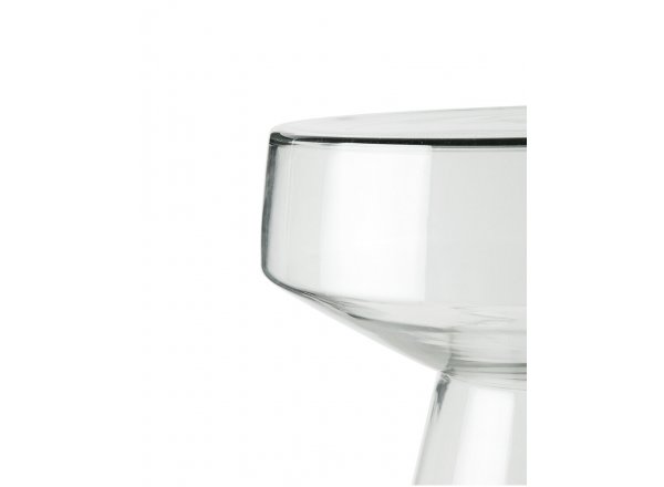 Прозрачный приставной столик Флумс d 37 см.