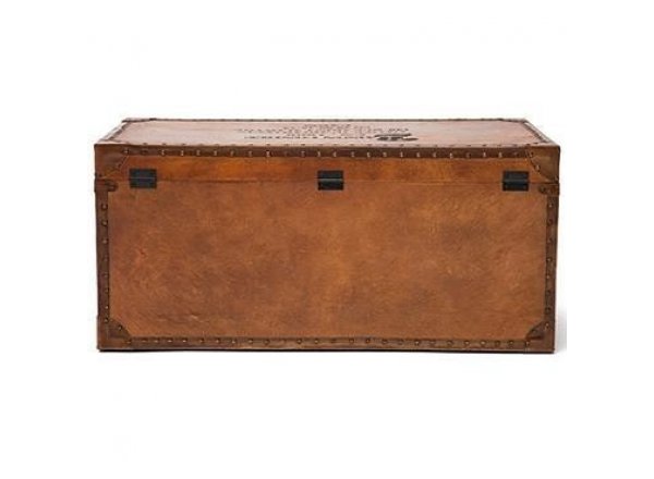 Столик-сундук Secret de Maison Конкорд/Concorde (мод. 3176) массив манго/кожа буйвола, 42х92х52см, коричневый