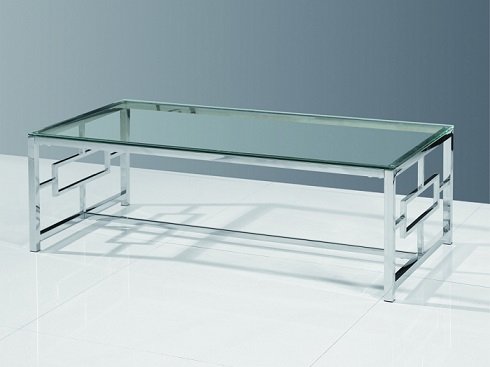 Журнальный стол 120*60 БРУКЛИН серебро